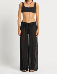 bond-eye Riley pant in black - women's swimwear