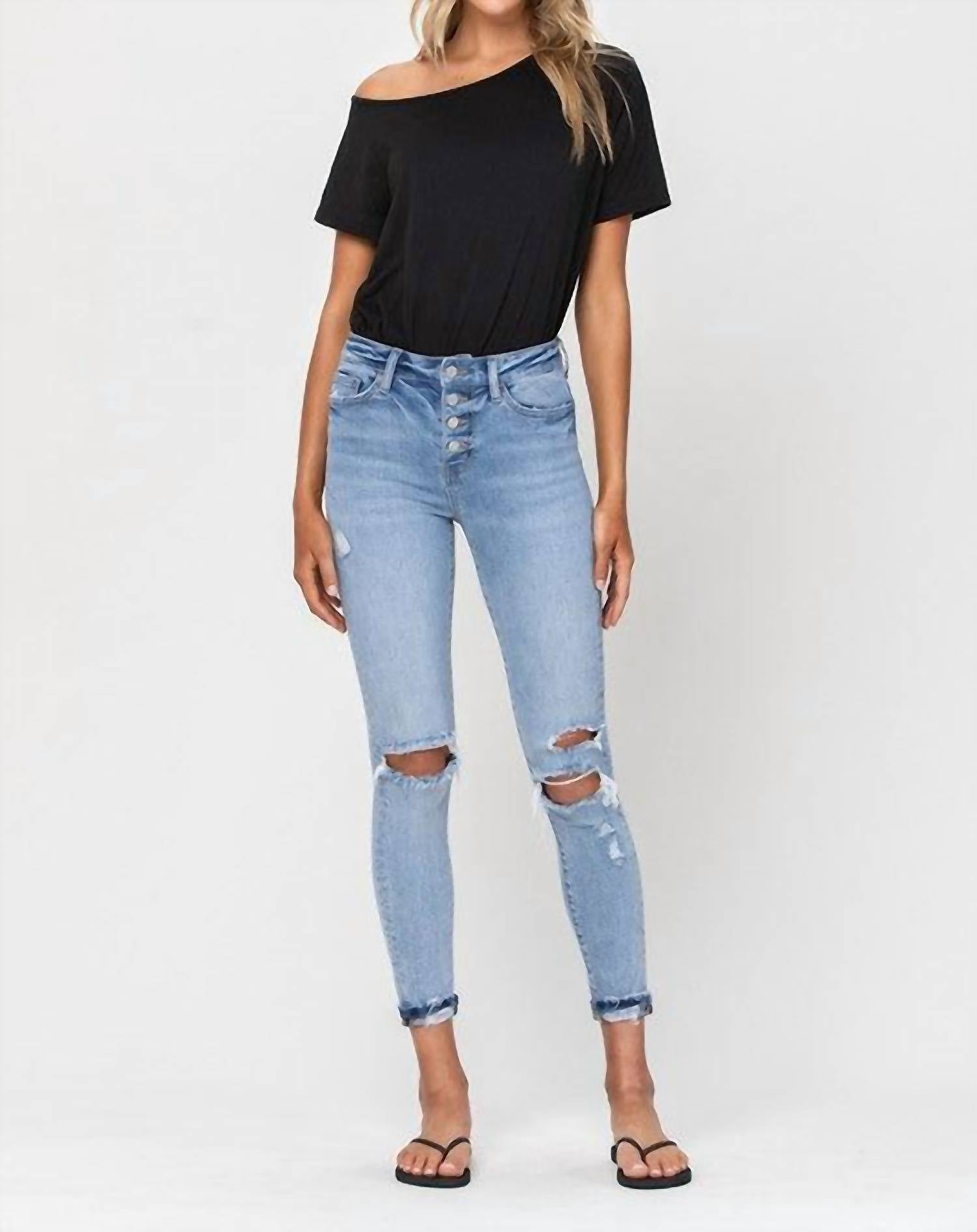 Vervet By Flying Monkey - Jill High Rise Stretchy Skinny Jeans