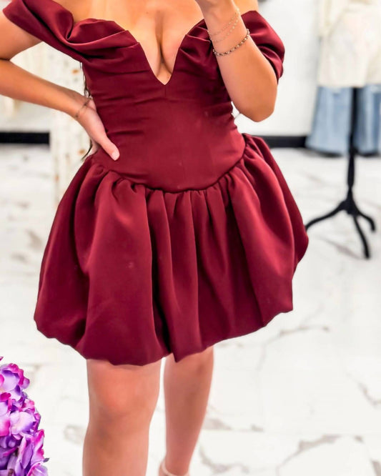 Evenuel - On Top Bubble Mini Dress