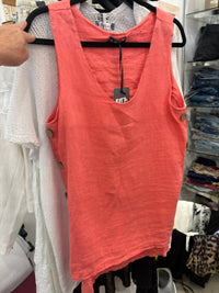 Bella Amore - Women's Buttons Down Side Top