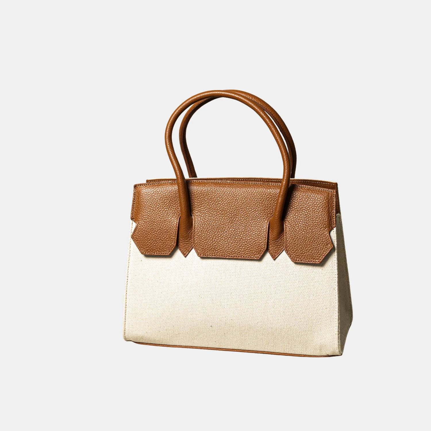 Florez - Women's Emma Atuel Leather And Canvas Bag