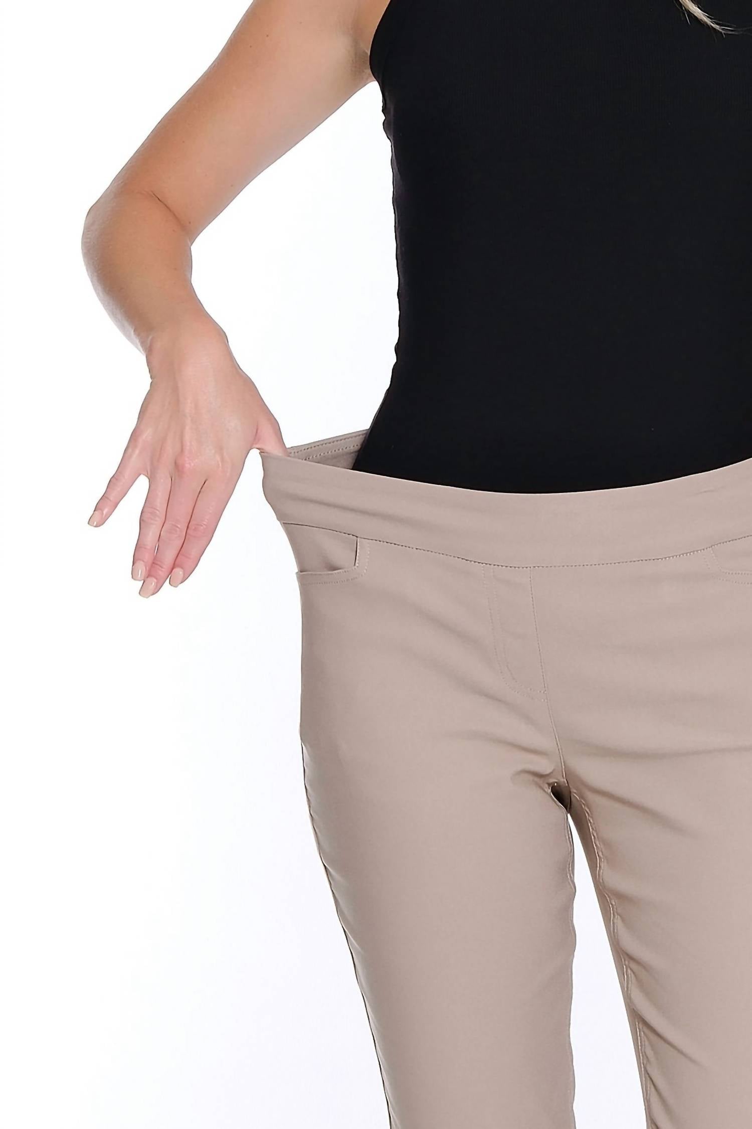 Slimsation By Multiples - Pull-on Ankle Pant With Real Pockets