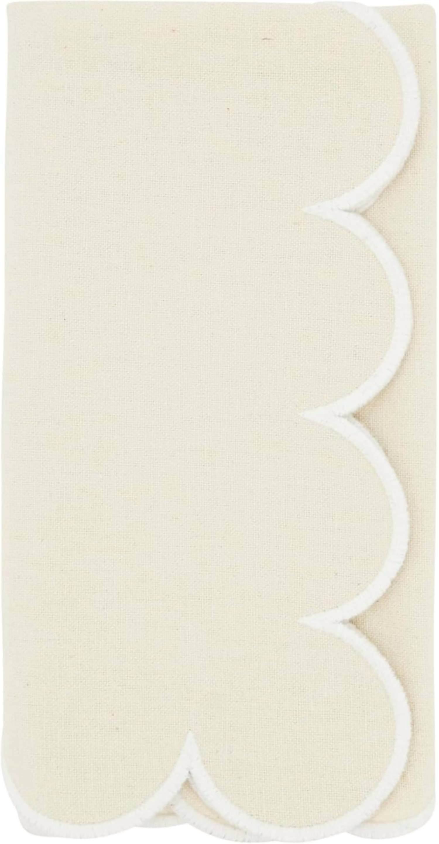 Saro Lifestyle - Scallop Cotton Napkins