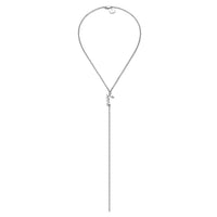 Eklexic - Women's Dainty Script Love Lariat Necklace