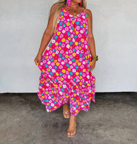 BLAKELEY Summer Days Nova Maxi dress in hot pink - women's dress