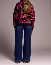 Tribal - Double Knit Combo Print Cardigan