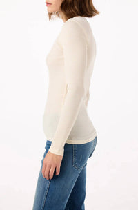 Amo - Swoon Long Sleeve Ribbed Top