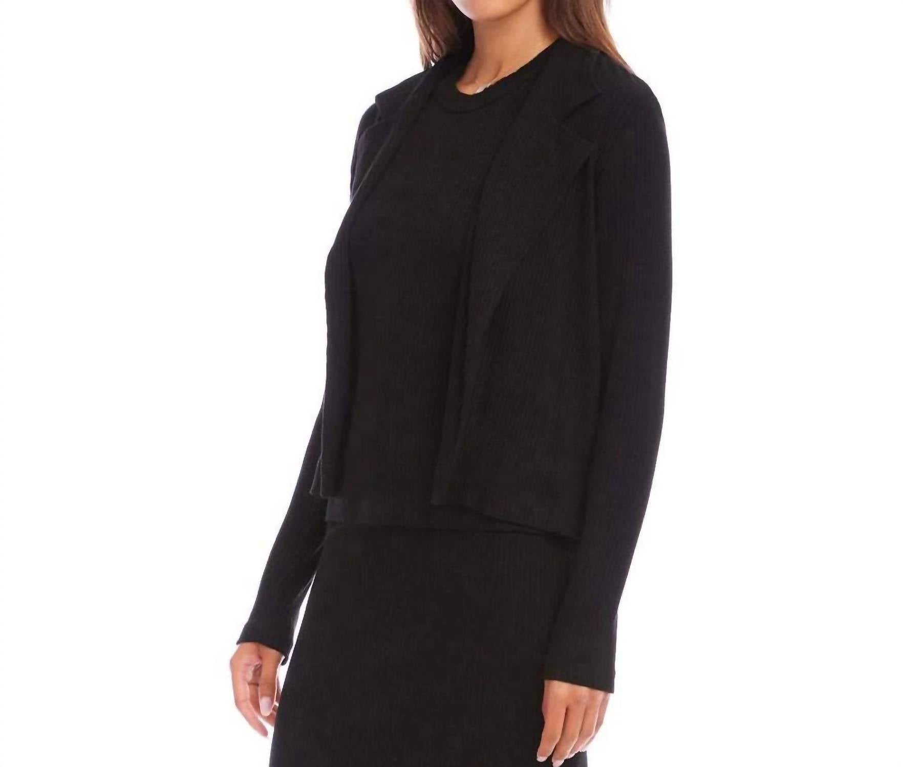 Karen Kane - Ribbed Jacket