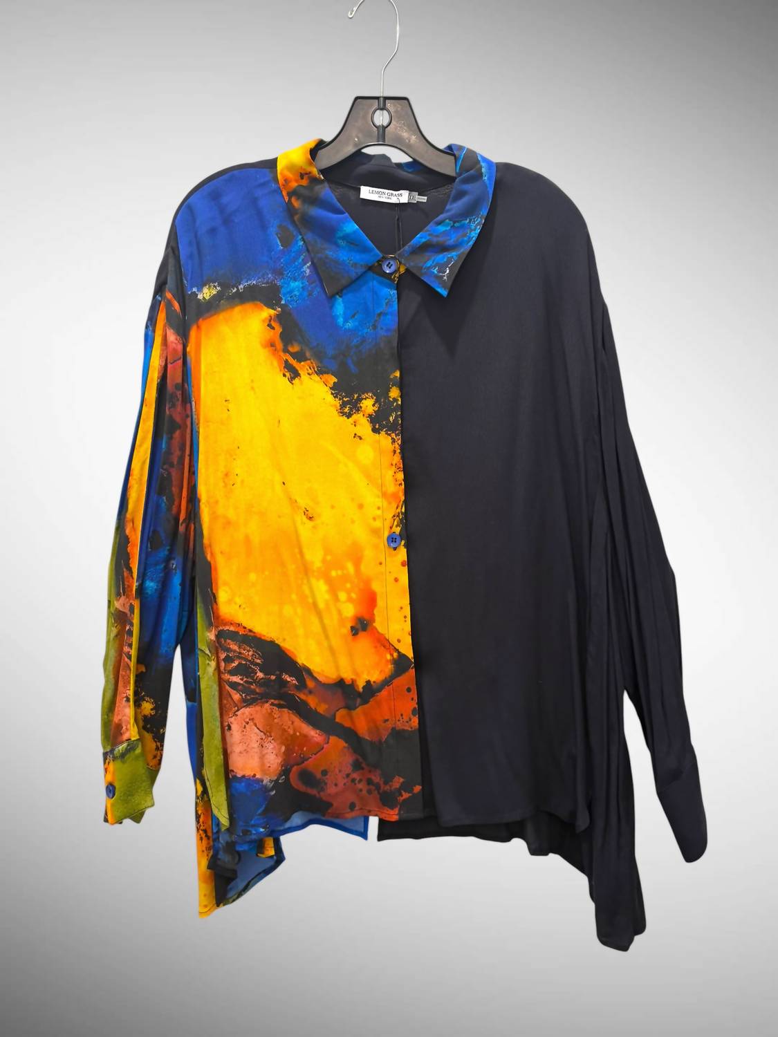 Lemon Grass - Women's Long Sleeve Button Up Shirt