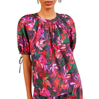 Ulla Johnson Women's Vienne Blouse in hibiscus - women's blouse