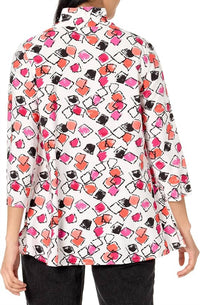 Multiples - Wire Collar Button Front Shirt
