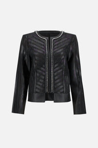 Joseph Ribkoff - Studded Collarless Jacket