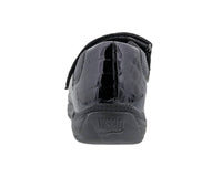 DREW Women's Rose Mary Jane Shoes in black croc 1 - women's flats - alternate view