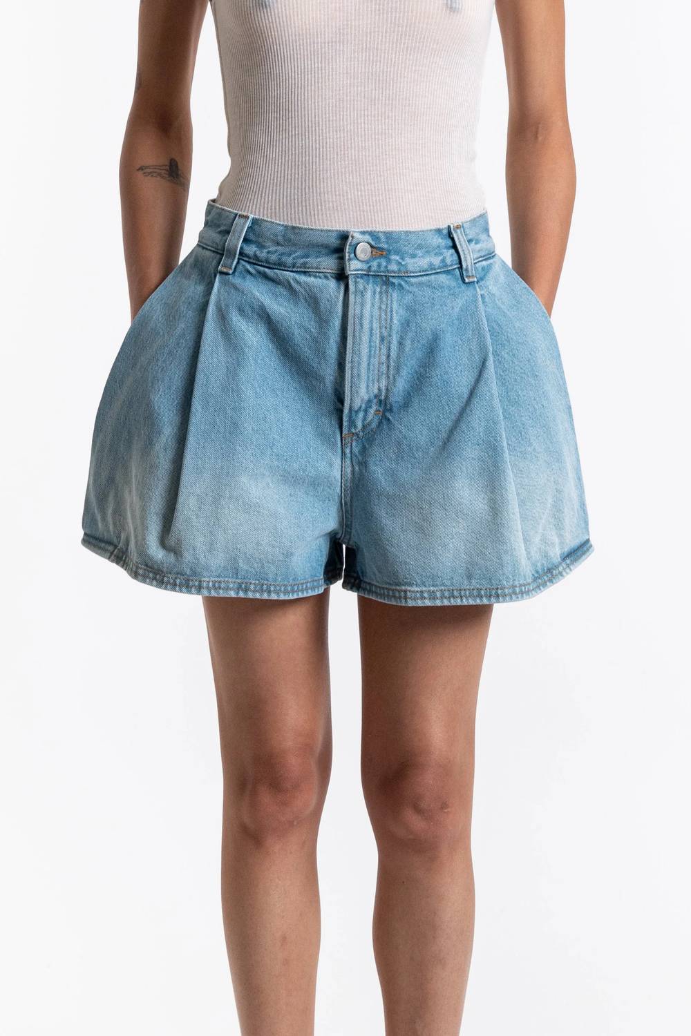 Haikure - Ashley High Waist Denim Shorts