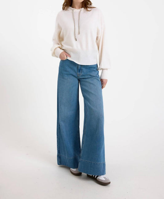 Brodie Cashmere - Hilary Rhinestone Drawstring Cashmere Hoodie