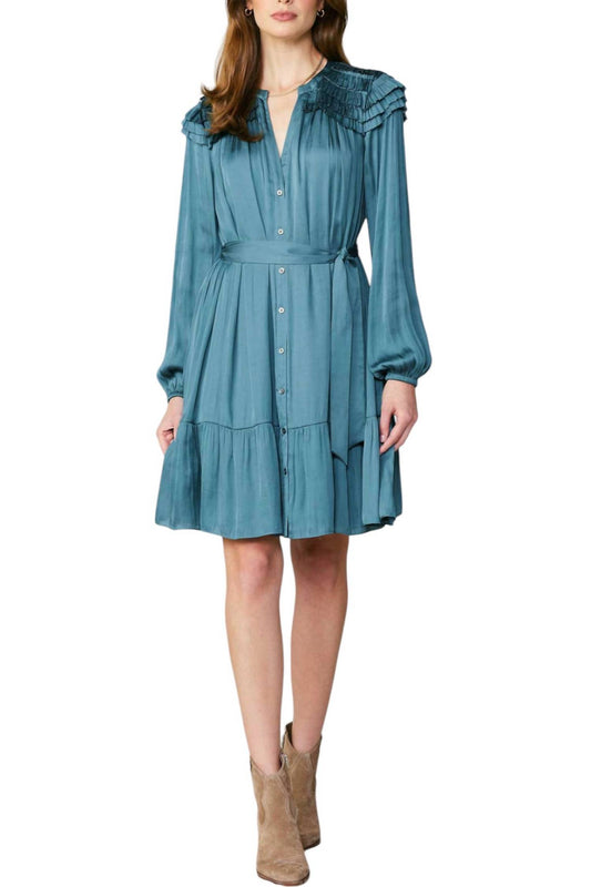 Current Air - Deep Teal Day to Night Dress