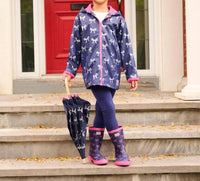 Hatley - Ribbon On Zip Rain Jacket With Towel Lining