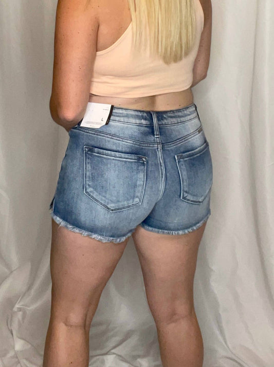 Kancan - Hazel High Rise Denim Shorts