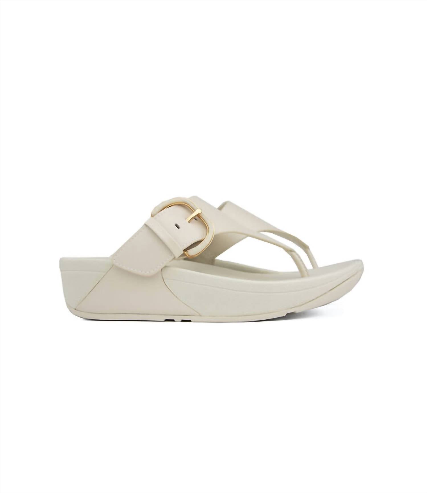 Fitflop - Women's Lulu Resin Buckle Toe Post Sandal
