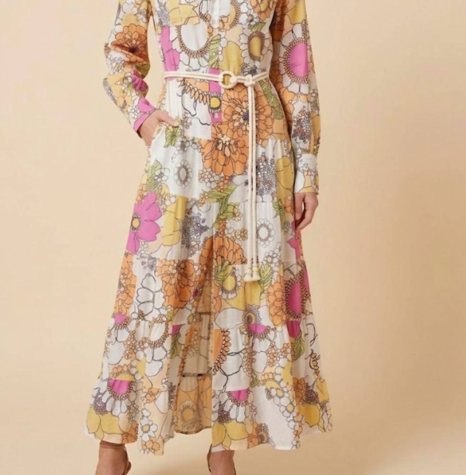 I Too - Floral Print Maxi Dress