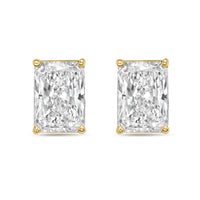 Diana M Jewels - Women's Radiant Lab-grown Diamond Stud Earrings (3.00 Tcw) - Signature