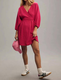 Nation Ltd - Hedy Long-sleeve Wrap Dress