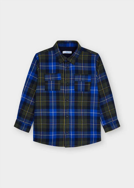 Mayoral - Plaid Button Collar Shirt