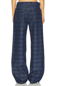 Lioness - Women's Acid Wash Plaid Jean