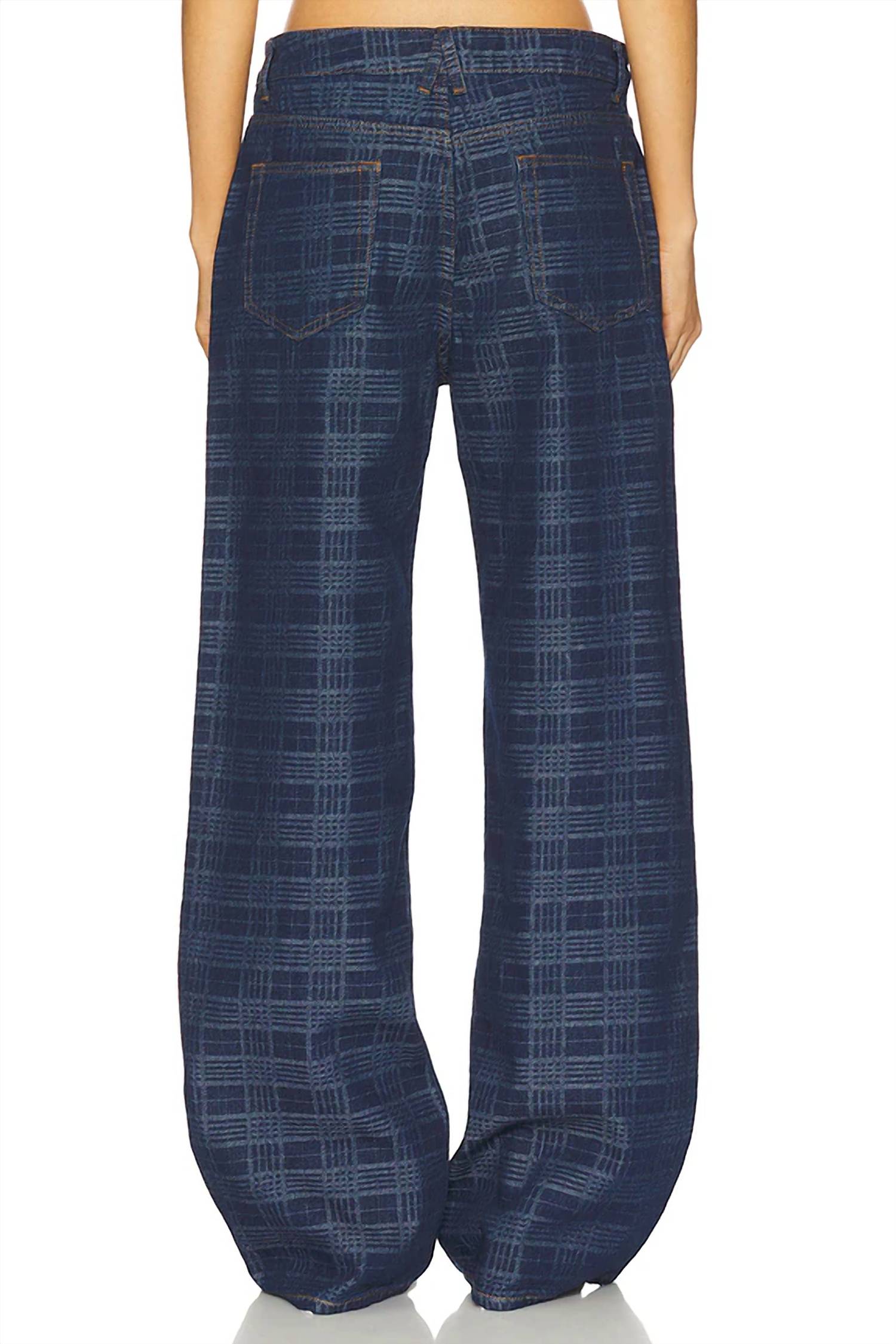 Lioness - Women's Acid Wash Plaid Jean