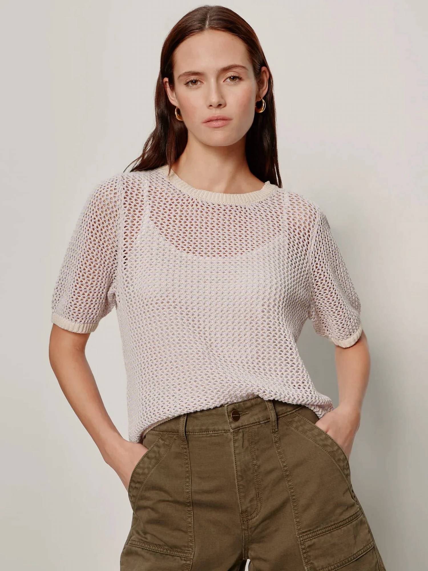 Sanctuary - Open Knit Sweater Tee