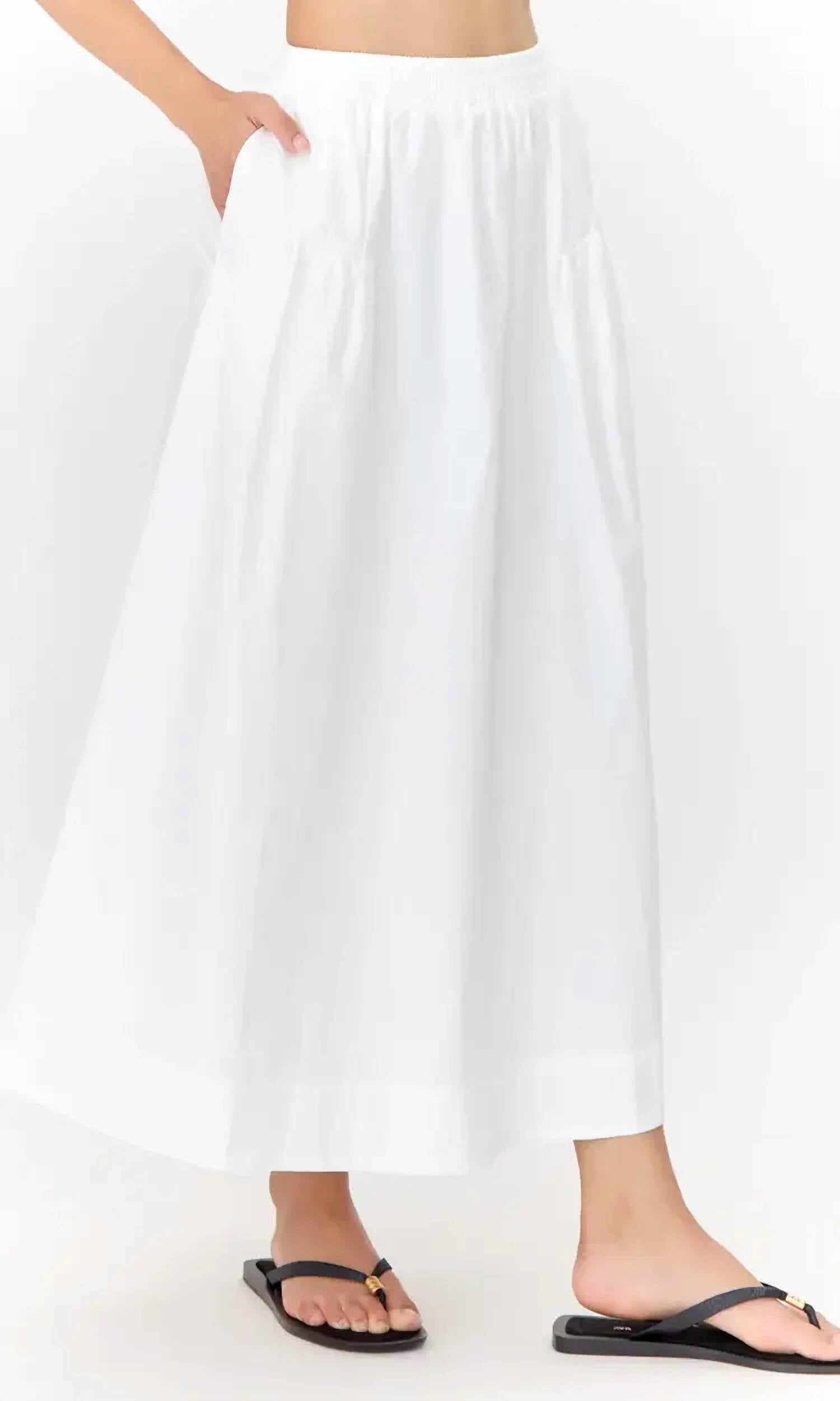 Greylin - Poplin Midi Skirt