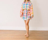 Sunshine Tienda - The Rainbow Plaid Pippa Dress