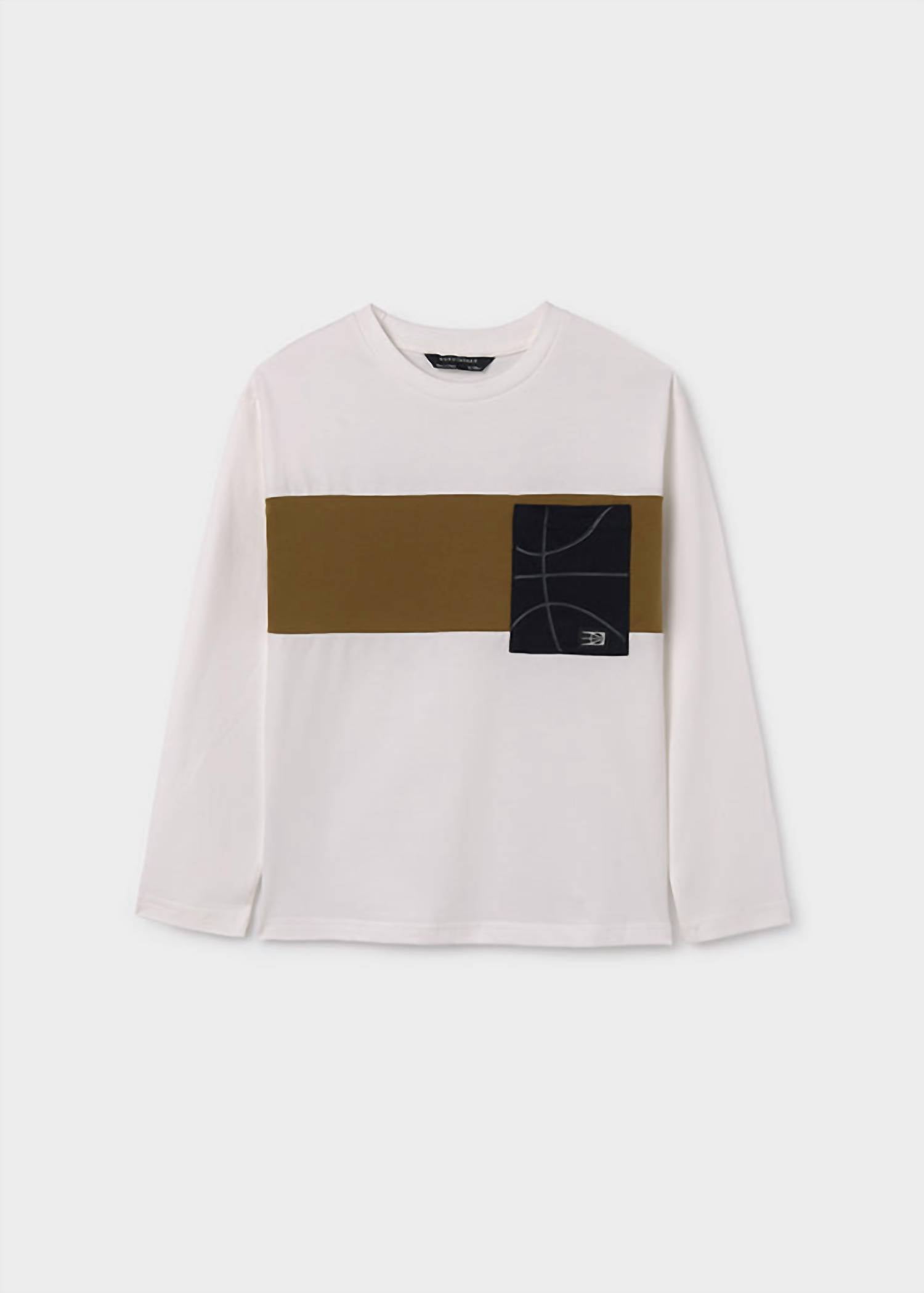 Mayoral - Boys' Contrast Long Sleeve Pocket Tee