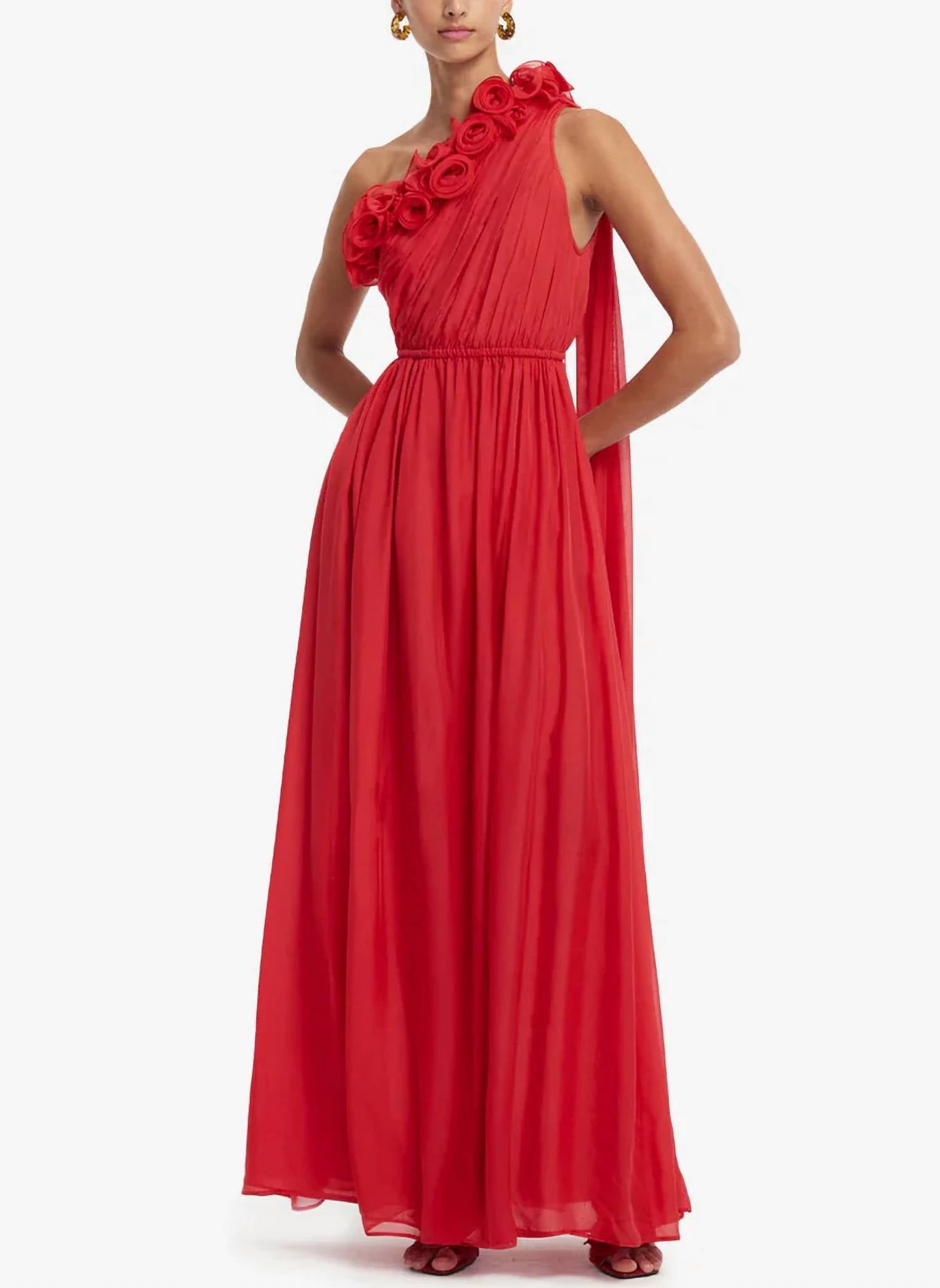 Leo Lin - Jenni One Shoulder Maxi Dress