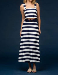 SMITH & QUINN Bennett Skirt and Shelly Top Set in yachtsmen stripe - women's skirt