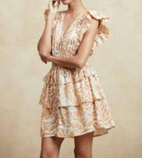 Ro'S Garden - Hunan V-neck Short Dress