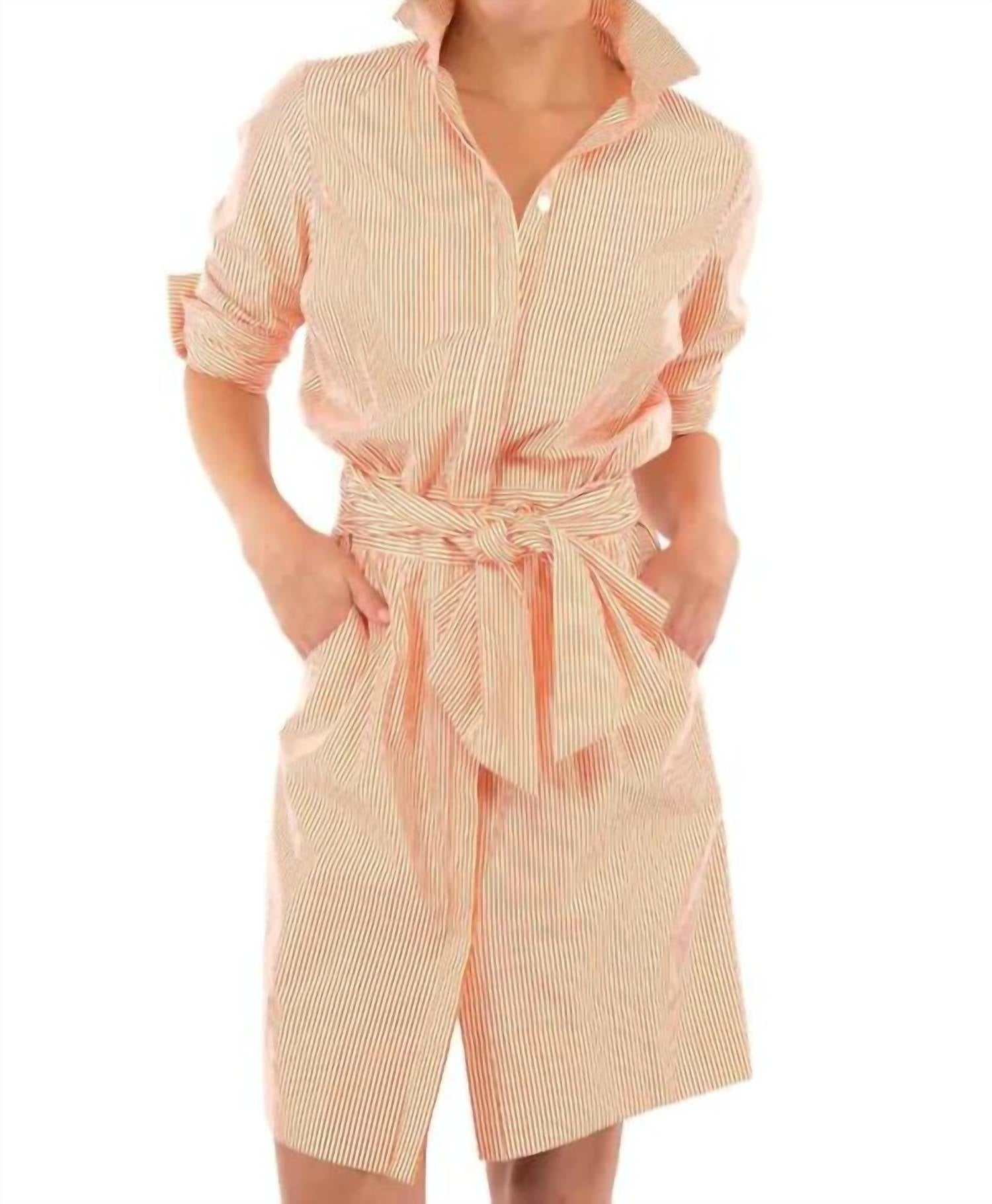 Gretchen Scott - Wash & Wear Breezy Blouson Dress Striped