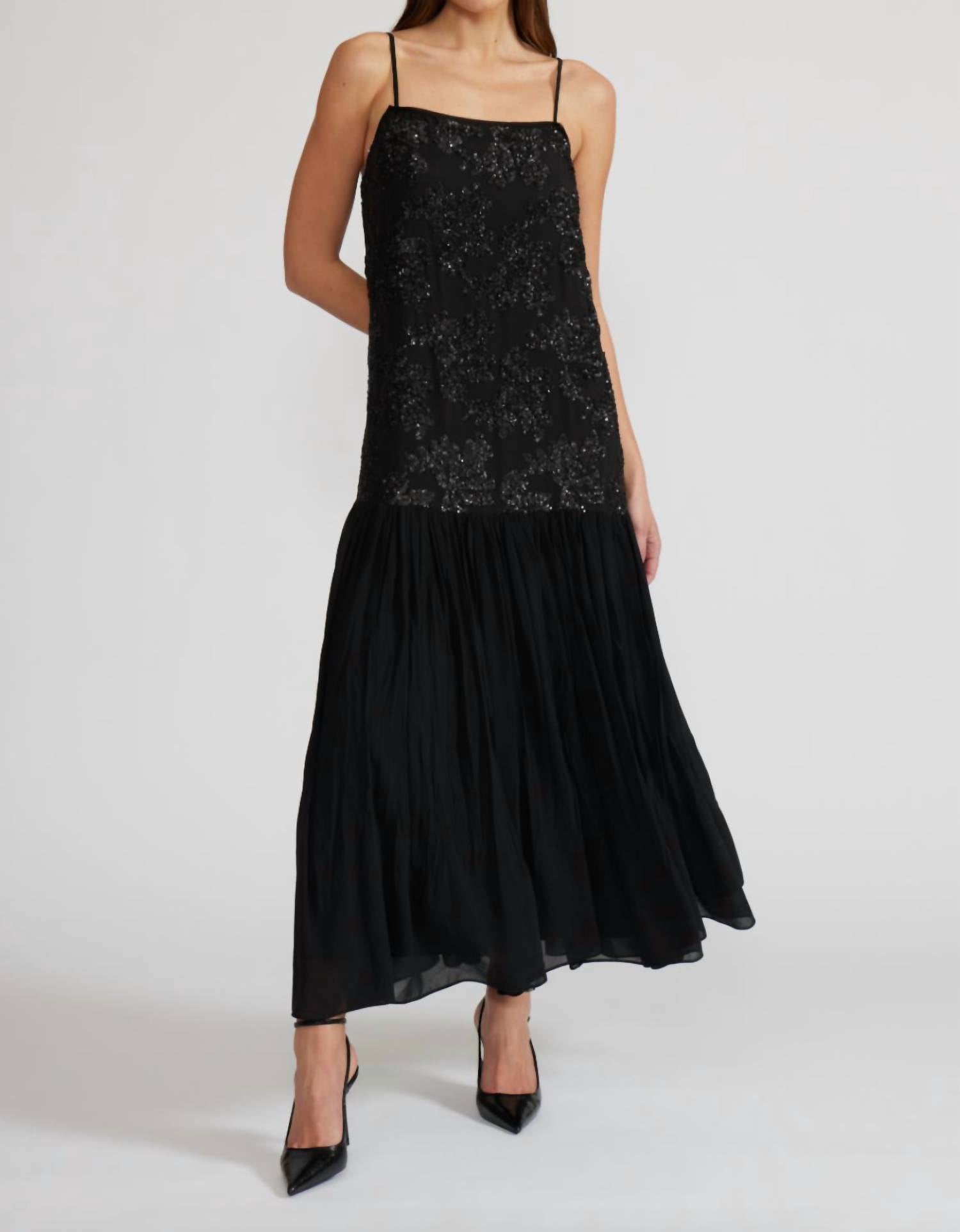 Lucy Paris - Women's Marissa Drop Waist Sequin Dress
