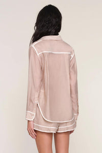 Heartloom - Peyton Button-down Top And Short Set