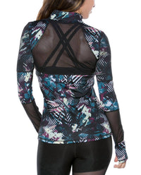 Tlf Apparel - Muse Bardot Mesh Panel Long Sleeve Top