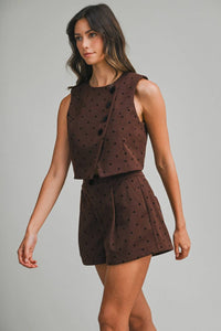 Mable - Serena Polka Dot Vest Top