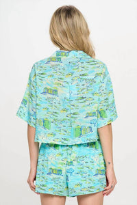 Meet Me In Santorini - Shoreline Top