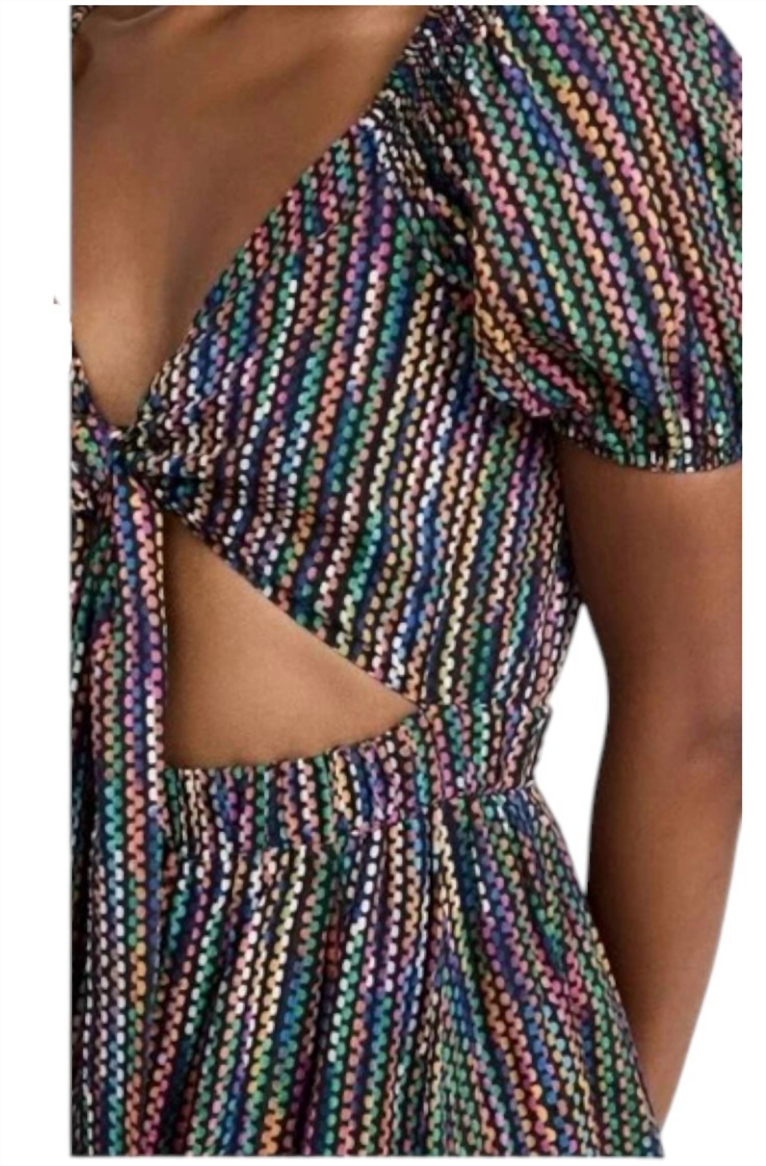Ramy Brook - Striped Maxi Cut Out Dress