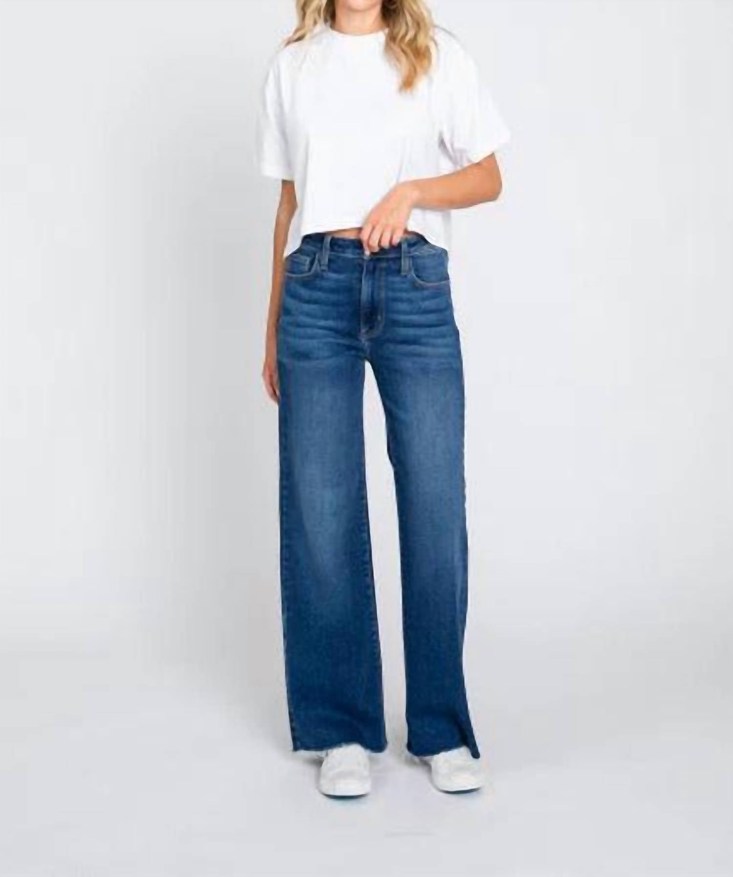 Letter To Juliet - Paola A-Line Scissor Cut Hem Jean