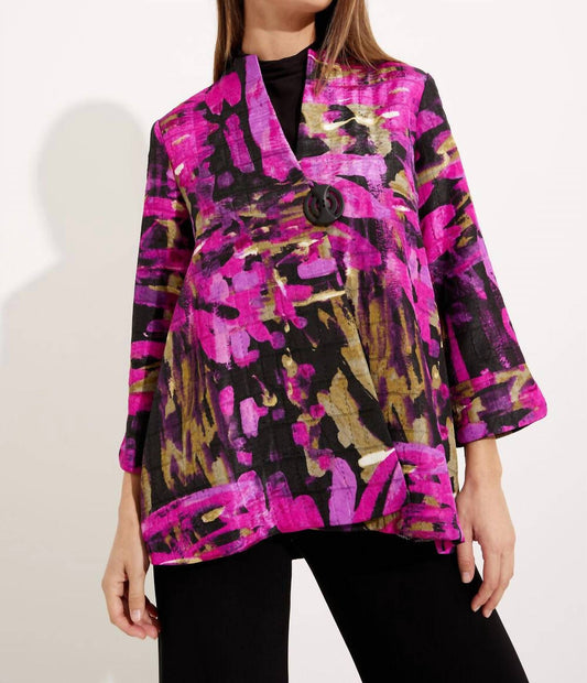 Joseph Ribkoff - Abstract Print Jacket