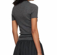 Maxmara - Rib-knit Wool Polo Shirt