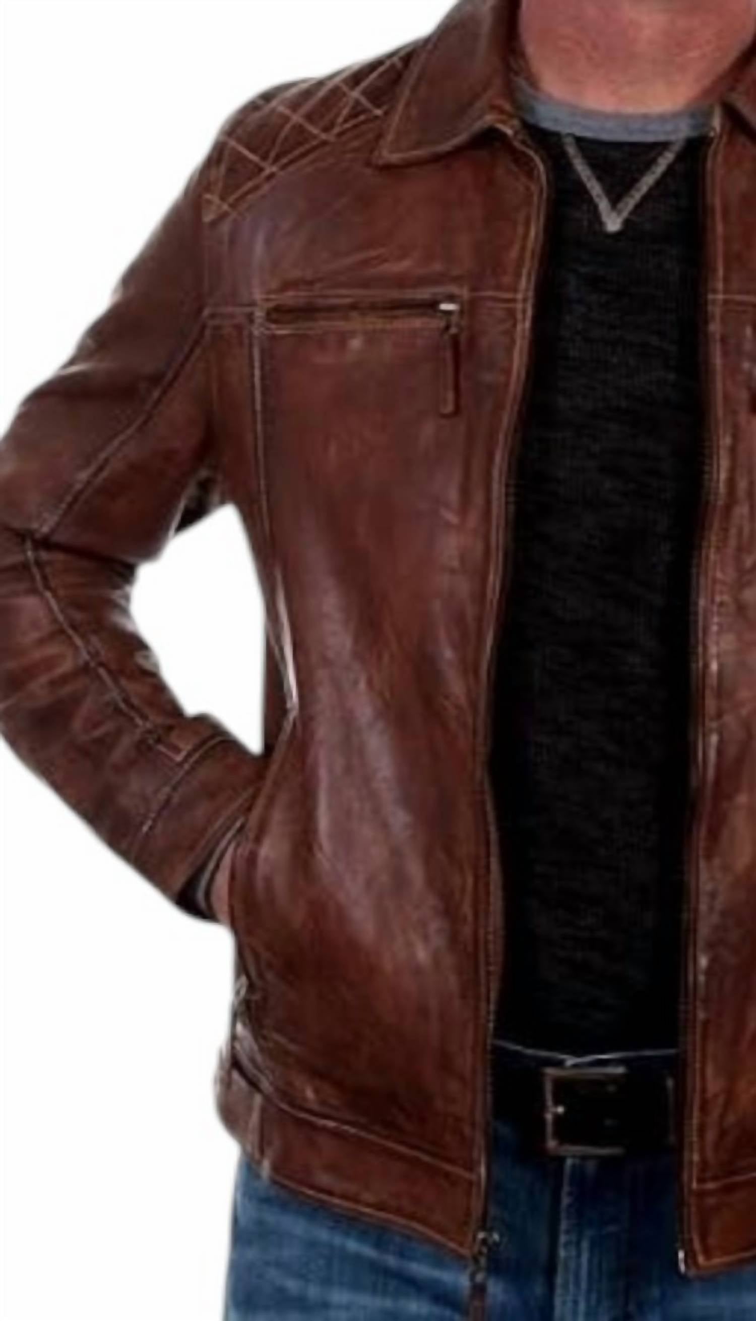 Scully - Leatherwear Washed Lamb Leather Jacket