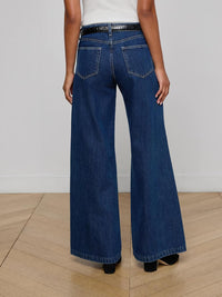 L'Agence - Savina Low-rise Wide-leg Jeans