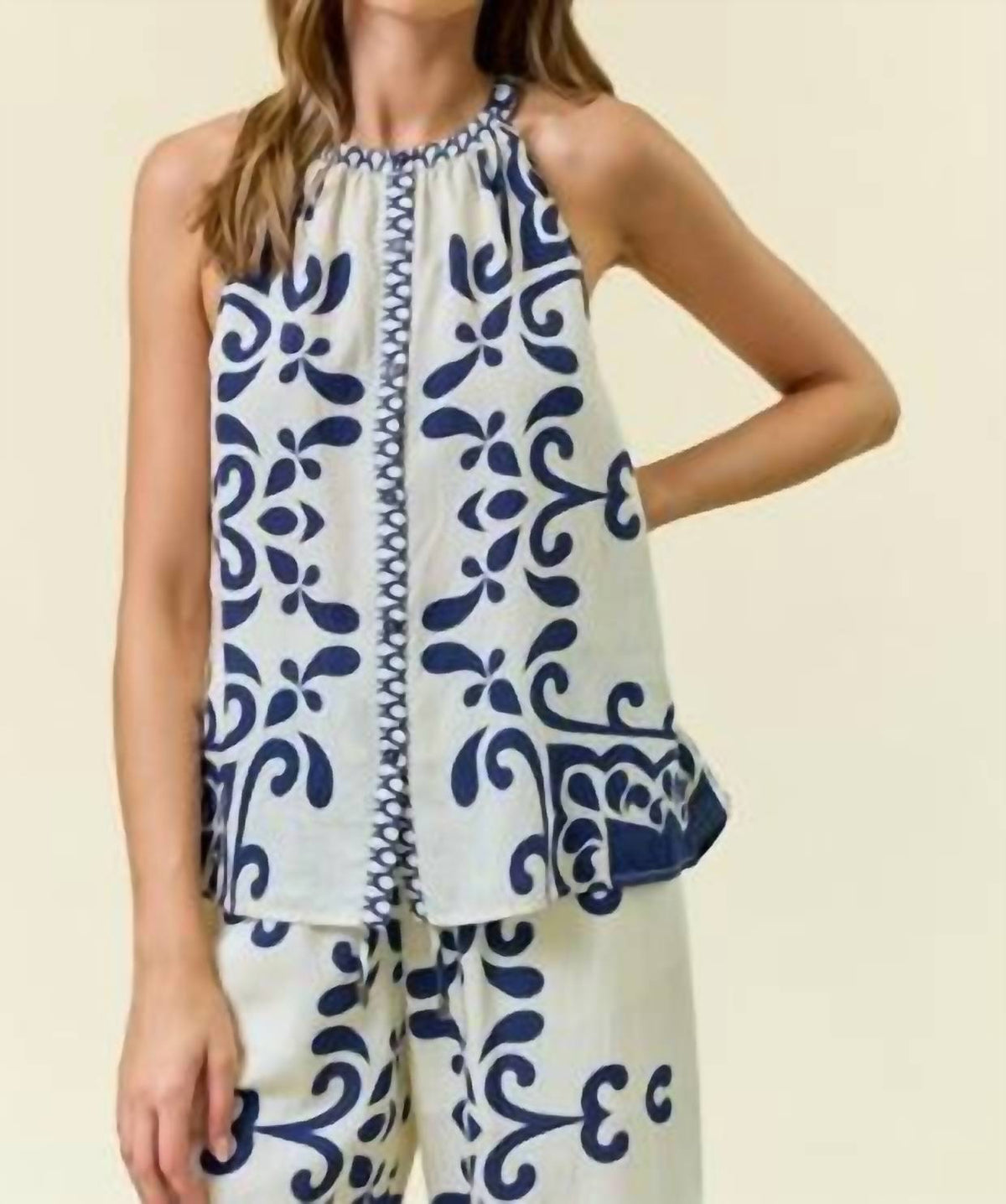Doe And Rae - Border Placket Top