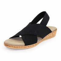 Charleston Shoe Co. - Women's Atlantic Solid Sling Back Stretch Sandal